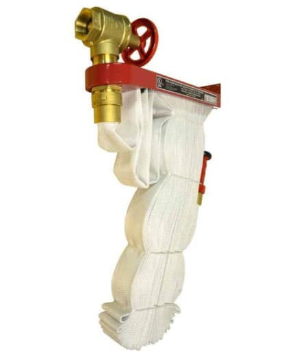 Pin-rack fire hose unit