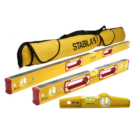 Stabila Masonry 3 Level Tool Set