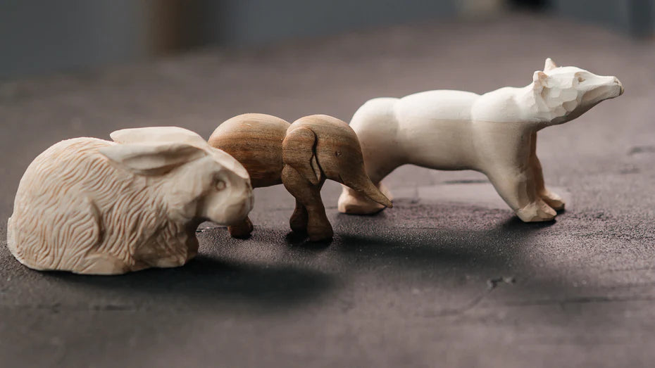 wood carving animals